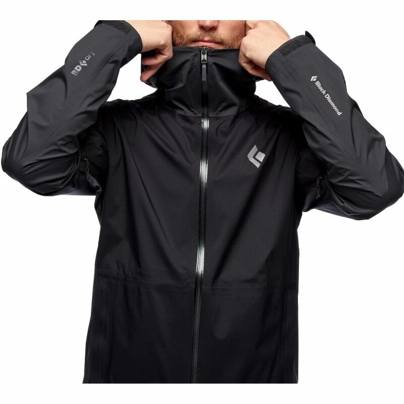 Meilleure affaire ✨ Black Diamond Stormline Stretch Rain Shell - Veste imperméable homme ⭐ 2 Meilleure affaire ✨ Black Diamond Stormline Stretch Rain Shell - Veste imperméable homme ⭐ – Image 2