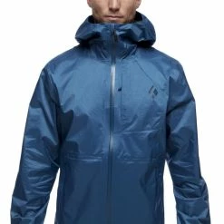 Promo ???? Black Diamond Treeline Rain Shell - Veste imperméable homme ✨ -Black Diamond Shop black diamond treeline rain shell veste impermeable homme astral blue 3